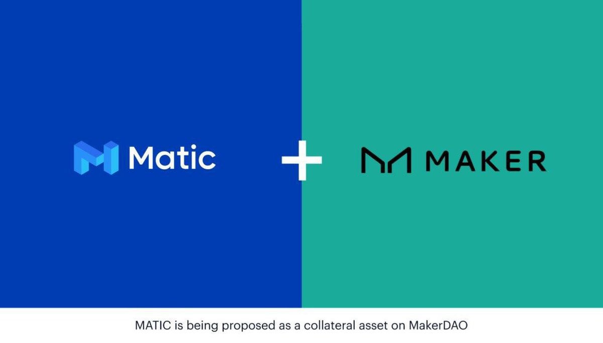 Polygon ※ (@0xpolygon) on Twitter photo $MATIC has been proposed as a collateral asset to be used on <a href="/MakerDAO/">Maker is now Sky</a>! 🤝
Maker currently has over $472.2 million in crypto locked assets within the growing $1.53 billion #DeFi marketplace. The poll will run for 2 weeks.
$MKR holders, cast your vote 👉 buff.ly/2Nt57rv $MATIC has been proposed as a collateral asset to be used on <a href="/MakerDAO/">Maker is now Sky</a>! 🤝
Maker currently has over $472.2 million in crypto locked assets within the growing $1.53 billion #DeFi marketplace. The poll will run for 2 weeks.
$MKR holders, cast your vote 👉 buff.ly/2Nt57rv