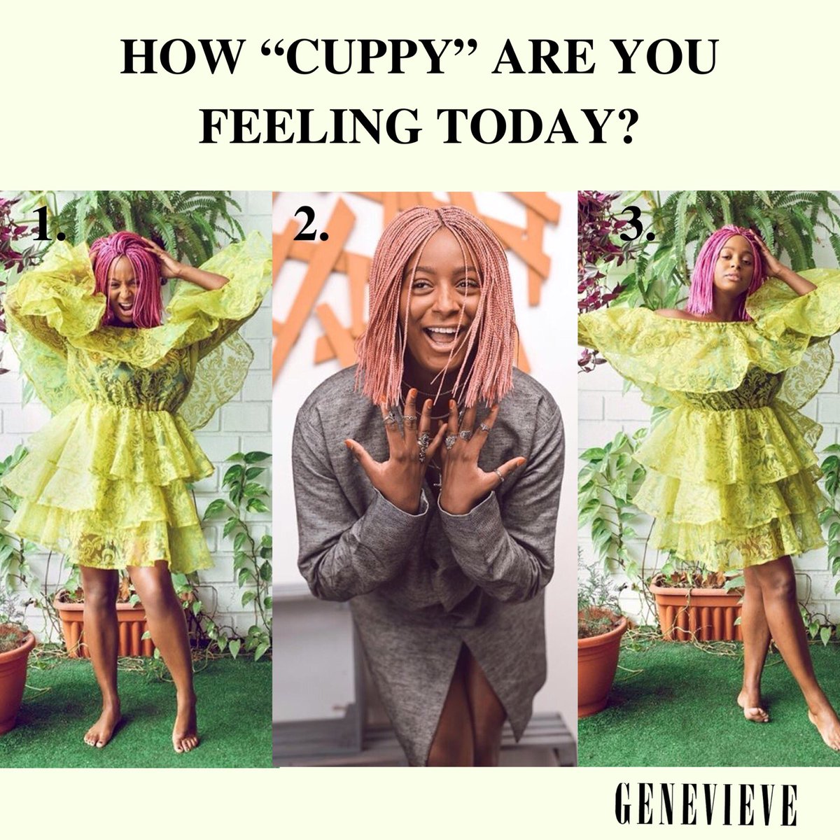 On a scale of 1-3, how “cuppy” are you feeling today?

Photos by <a href="/TheSeyeKehinde/">TSK •</a> for our December 2019 issue.
#Moodmemes