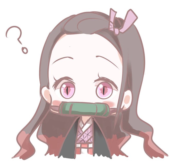 葉月ひなさんがTwitterに投稿した竈門禰豆子(鬼滅の刃)のイラスト。