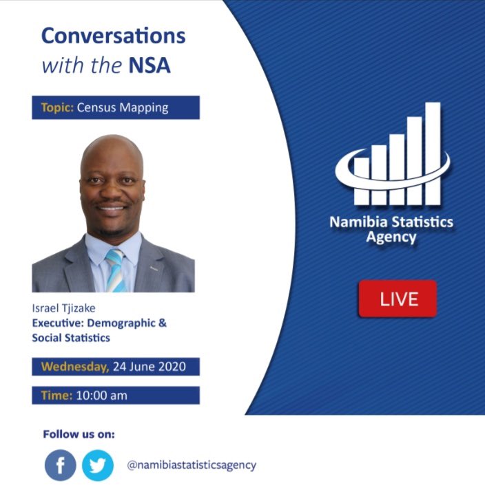 namstatsagency's tweet photo. Tune into our live stream tomorrow on Facebook as we discuss Census mapping. https://t.co/f4MhX6y1I1