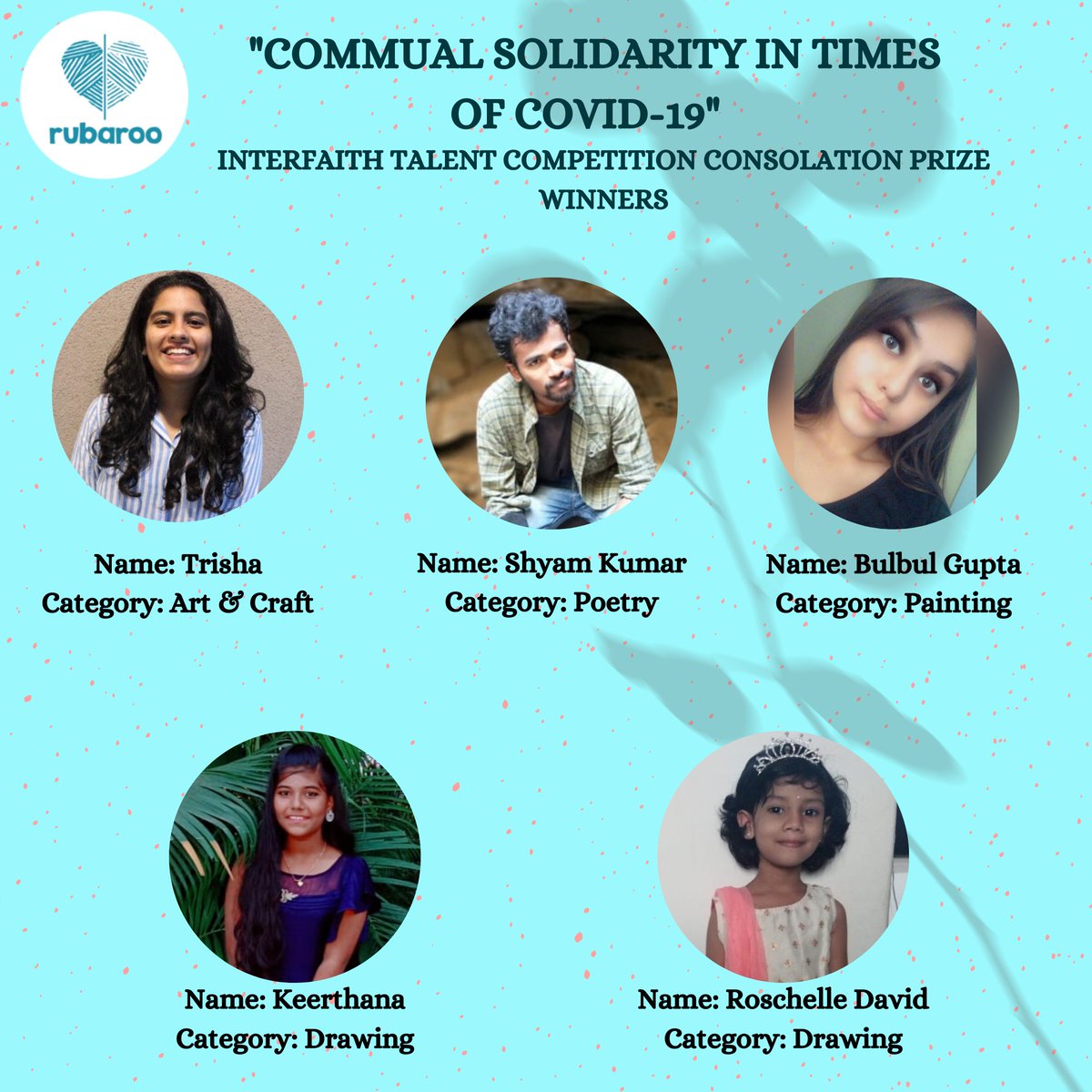 Interfaith19's tweet photo. Winners of Interfaith competition
Congratulations to the WINNERS and all the PARTICIPANTS for accomplishing the Interfaith Competition's theme of spreading Communal Harmony and also helping the needy 🙌❤️ https://t.co/uBmB6EjzGR