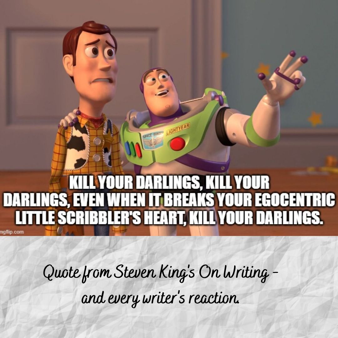 Wardabooks's tweet image. Editing breaks my heart a little more each day.

#amediting #editinghell #stevenkingquote #writingquote #authorlife #writerlife #writingcommunity