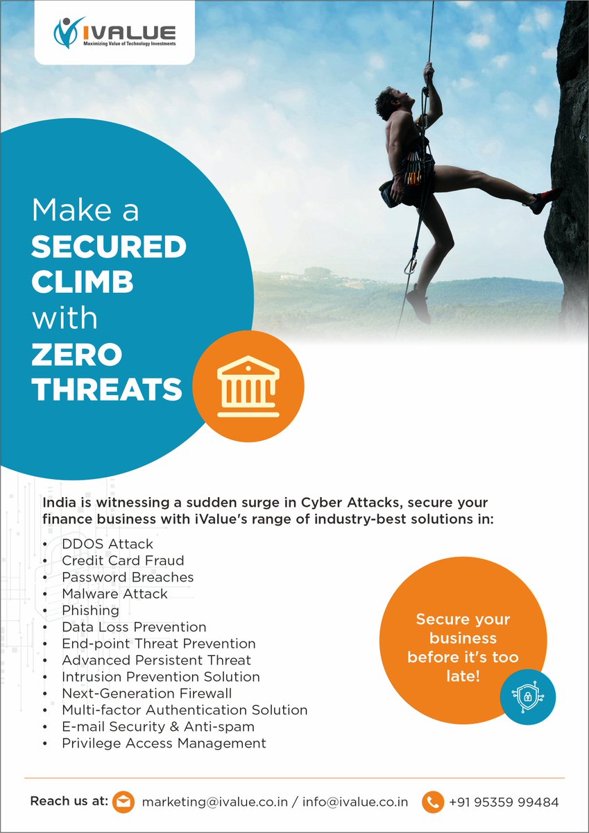 iValueInfoSoln's tweet photo. After @IndianCERT , now @RBI warns consumers of #phishing #scams. An #Indian #conglomerate focusing on personal finance &amp; lending &amp; pharmaceuticals &amp; Stock Trading has allegedly been hit with a #CLOP #Ransomware who have leaked screenshots of #stolendata.
Make a #Secured Climb !! https://t.co/BFh5X4Dj9K