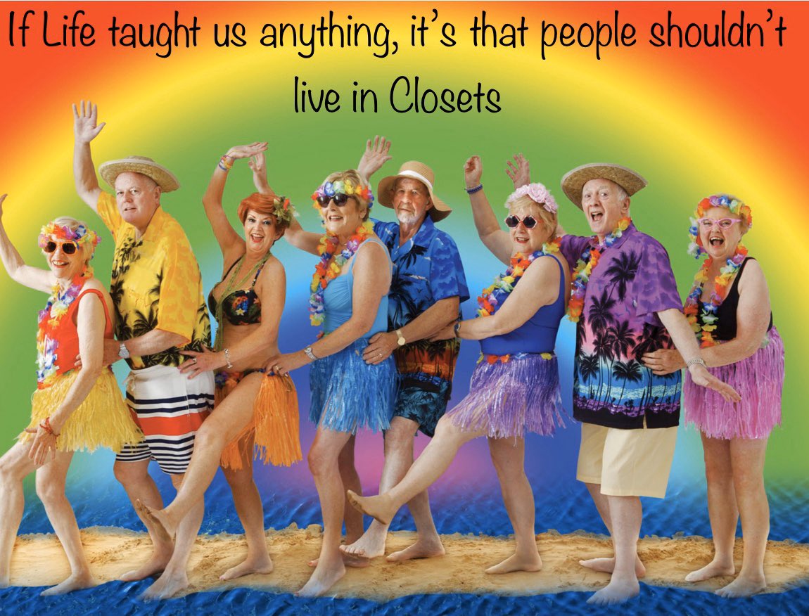 CalendarCrew's tweet photo. Terenure #SmartAgers Group celebrate #Pride month in their 2020 Calendar #LeaveALittleSparkleWhereverYouGo @PantiBliss @DublinPride @SenDavidNorris @Pride If Life has taught us anything it’s that people shouldn’t live in Closets.... 🌈 https://t.co/lOCzjfruBs