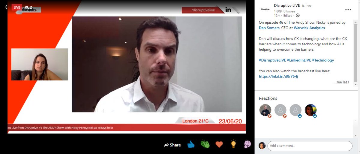 Listen to our CEO Dan live on The Andy Show by <a href="/disruptivelive/">Disruptive LIVE</a> -  talking about how to get more insight from your incoming customer data linkedin.com/video/live/urn…
#TheAndyShow #technology #AI #CustomerExperience #CustomerService #Analytics #DisruptiveLIVE #LinkedInLIVE #Technology
