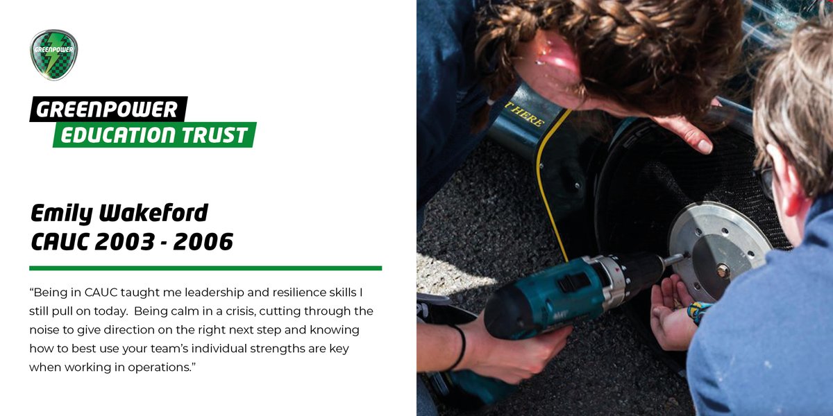 To coincide with International Women in Engineering Day, 
#Greenpower team <a href="/CAUC_SHS/">CAUC</a> has interviewed its  members past and present to share the impact of the Greenpower challenge on their personal and professional development.

👉 greenpower.co.uk/news/internati…

#INWED20 #ShapeTheWorld