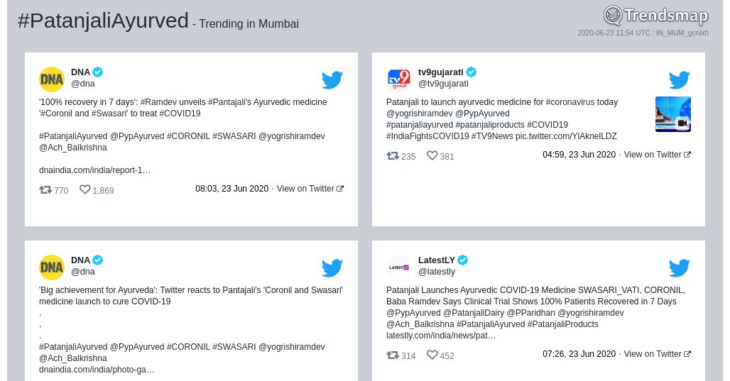 #patanjaliayurved is now trending in #Mumbai

trendsmap.com/r/IN_MUM_gcnixh