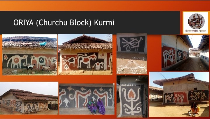 shoraikhovar's tweet photo. Sohrai Harvest murals of various diverse traditional communities in Hazaribag district Jharkhand https://t.co/K4MV5GOhA4