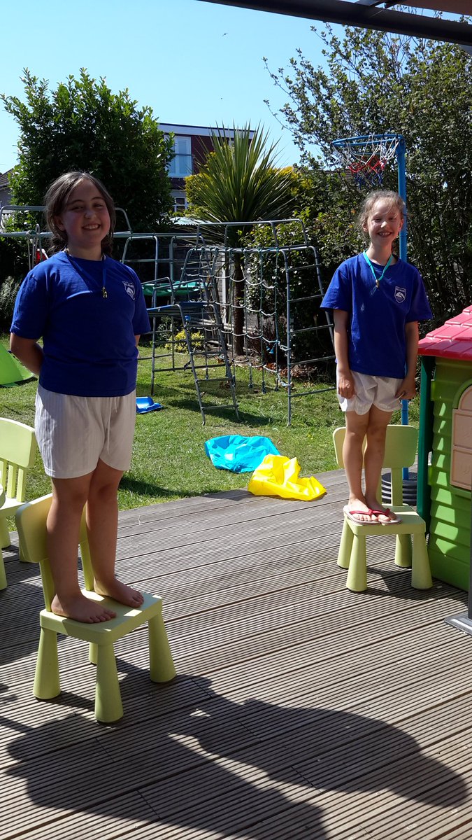 Fantastic to see Isla and Ruby taking part in sports activities at home  - well done girls 👏🏼 🥇