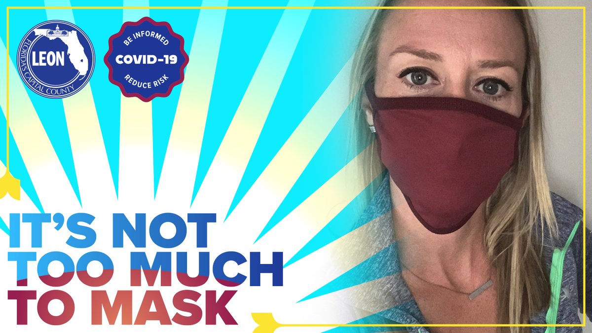 LeonCounty's tweet photo. I wear a mask for superhero nurses. They are the true superheroes wearing a mask everyday to serve their community and save our loved ones. - Amanda Heidecker, @Visit_Tally 

Why do you mask? Post a masked-up selfie and
share why you wear a mask using #MaskOnLeon https://t.co/yKZVDBp5o4