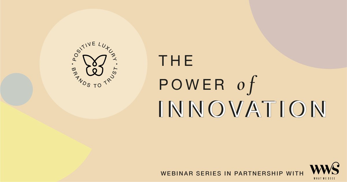 Globechain's tweet photo. May is part of @PositiveLuxury's panel discussion on the benefit of continuously innovating, and the role innovation plays in sustainable businesses on Thursday 25 June at 14:00 BST.

Register here: https://t.co/SPVyi1kE5B

#PositiveLuxury #PL_ThePowerSeries
#ButterflyMark https://t.co/7mjU9NzYun
