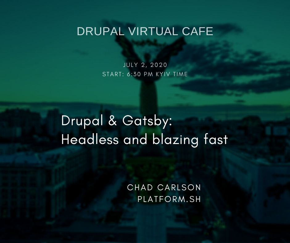 drupalcampkyiv's tweet photo. #DrupalVirtualCafe with Chad Carlson, @platformsh
Please RSVP: https://t.co/oFCXiKoCRy
#drupal #opensource #drupalua #drupalcafe #drupalcafekyiv #platformsh https://t.co/AqZaPvutL3
