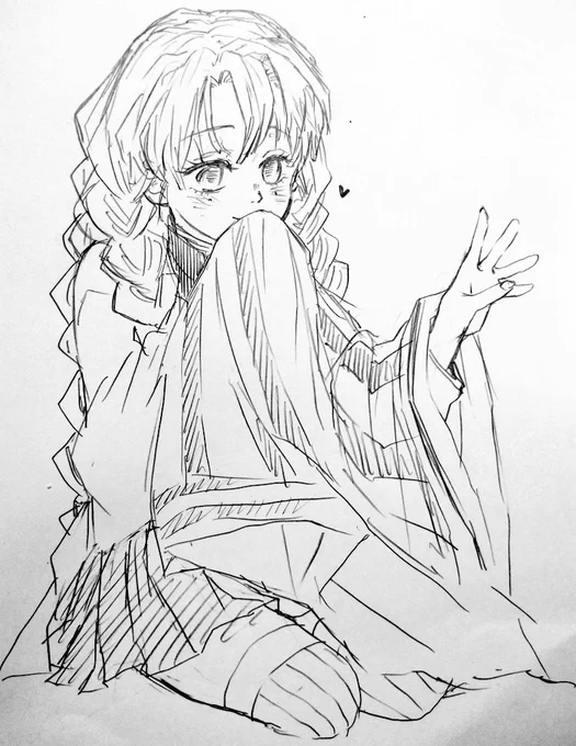 ちょっと前に描いてたみつりちゃんを 