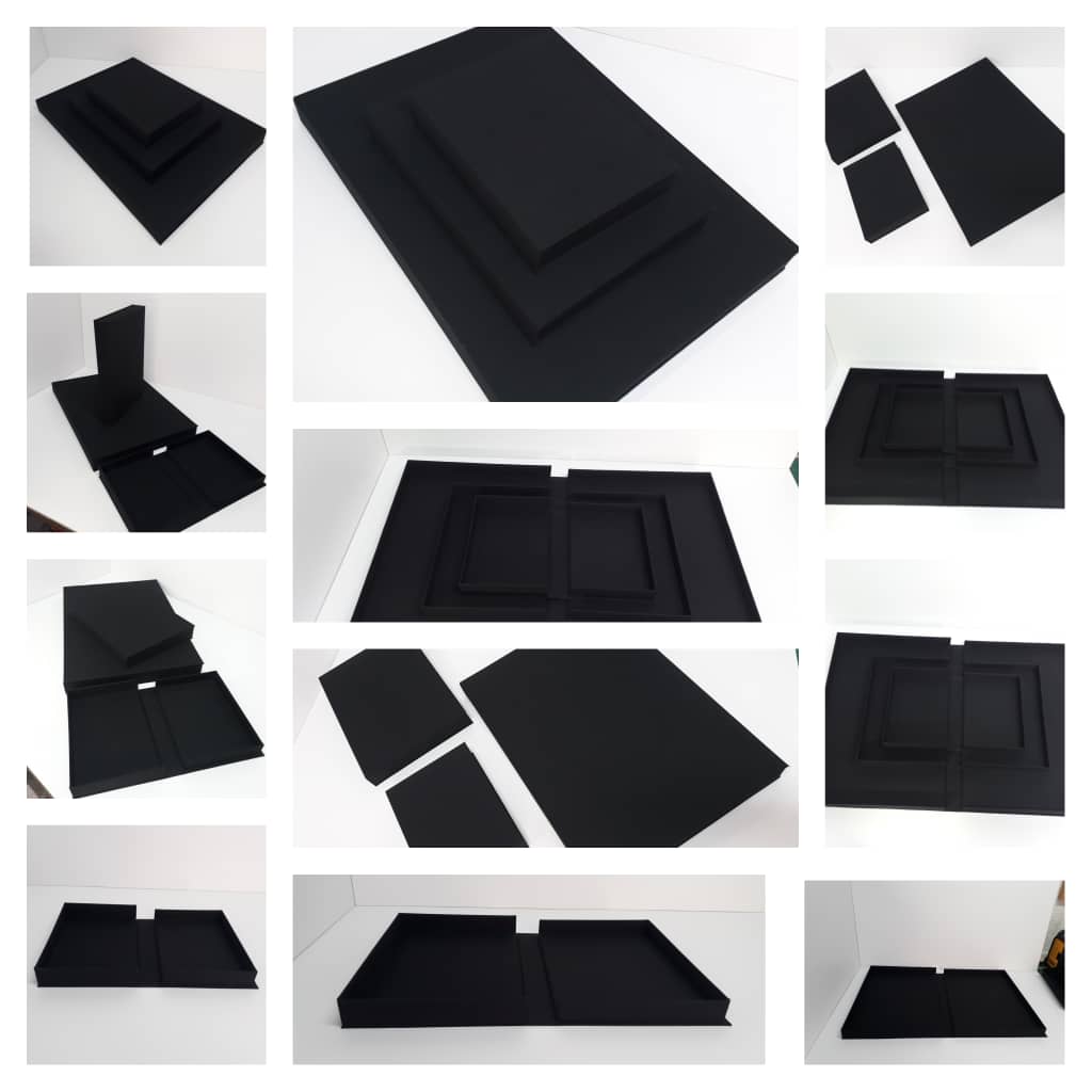 ¿Necesitas organizar y guardar tus obras de arte en papel, documentos, fotografías o planos?

Hicimos para ti este combo de 3 cajas negras, tipo almeja y en 3 tamaños diferentes.

Información por mensaje privado.

#QuédateEnCasa
Somos #En3Artes 🇻🇪