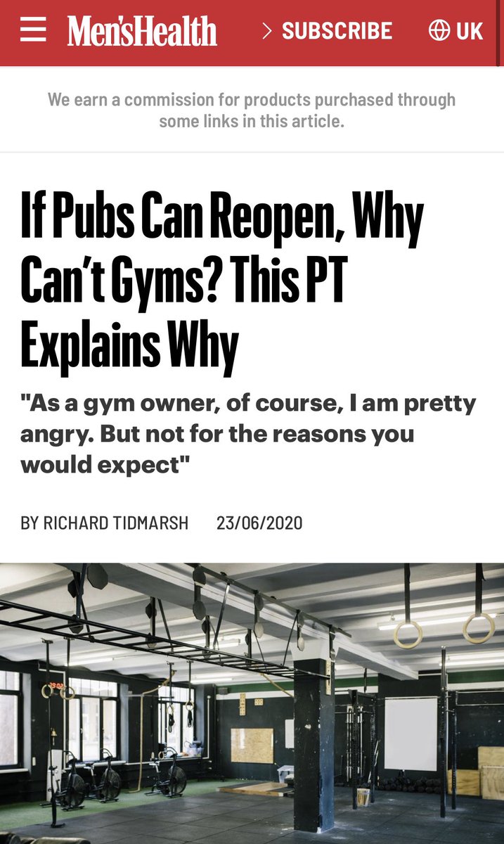 Richard Tidmarsh (@richtidmarsh) on Twitter photo KFC & Pubs Open For Business on July 4th, But Gyms Stay Closed!? Madness! Here are my thoughts with <a href="/MensHealthUK/">Men's Health UK</a> menshealth.com/uk/health/a329… #BorisJohnson #COVID KFC & Pubs Open For Business on July 4th, But Gyms Stay Closed!? Madness! Here are my thoughts with <a href="/MensHealthUK/">Men's Health UK</a> menshealth.com/uk/health/a329… #BorisJohnson #COVID
