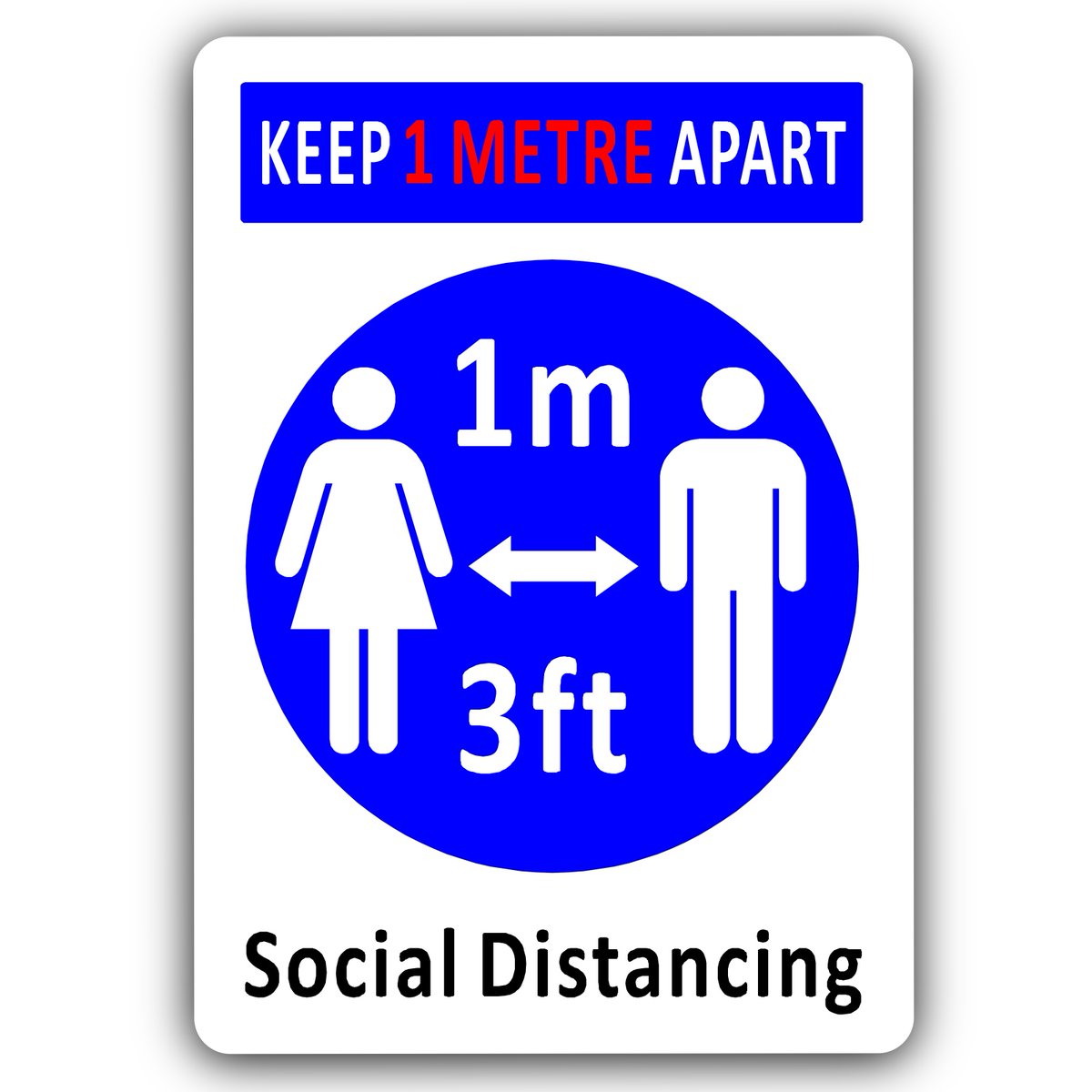 New 1 Metre Social Distance Rule - Aluminium Metal Signs Click here: bit.ly/1MetreApart150…            #metre #1M #PubsReopening #4thJuly  #hospitalityindustry