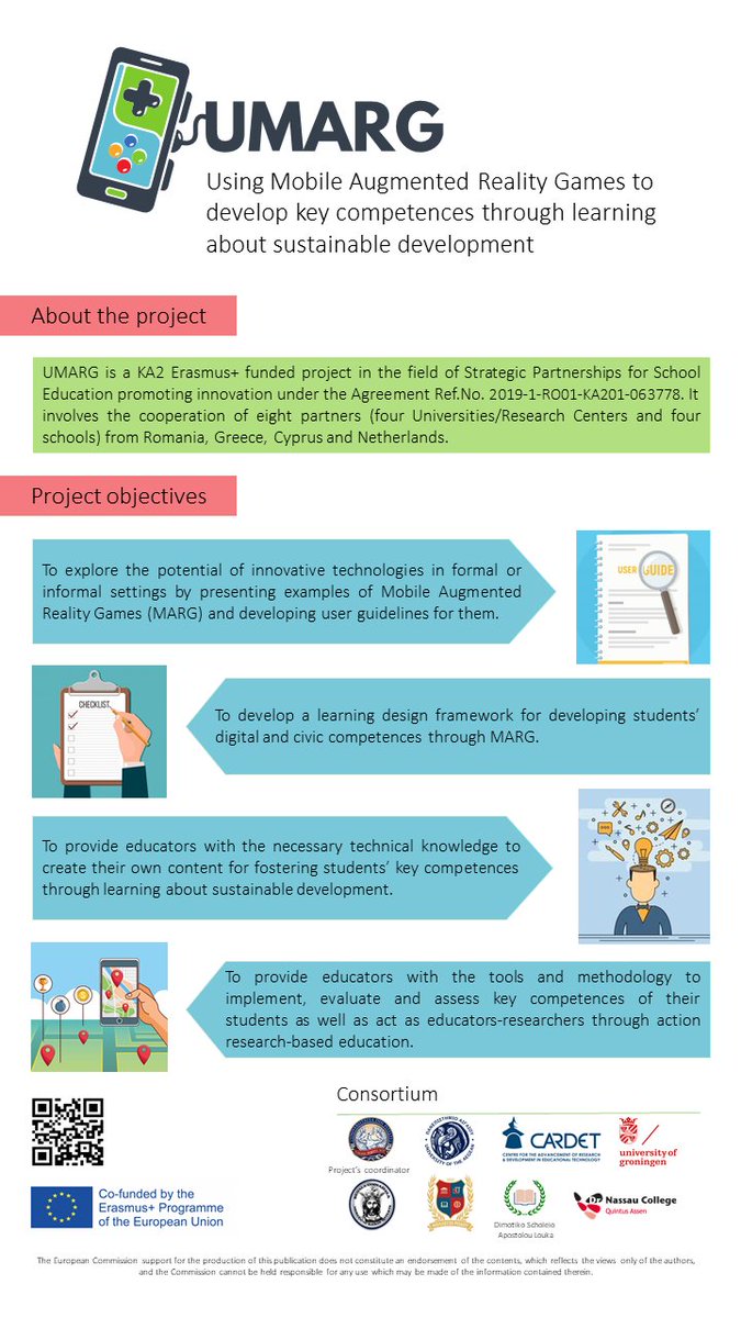 umargproject's tweet photo. Check out UMARG project's poster and learn more about its objectives. #edtech #augmentedreality #21stcenturyskills #games #sustainabledevelopment #umargproject https://t.co/xWhgaEHYP9