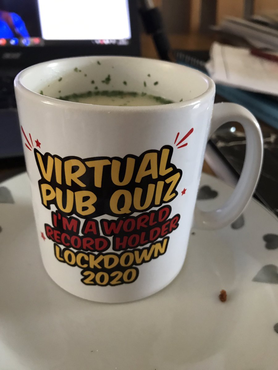Lunchtime soup in my new mug #jaysvirtualpubquiz