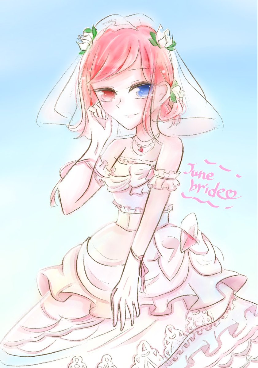 ENE01019633's tweet photo. ＃ジューンブライド

うちのこを嫁には渡しません😊((
ドレス描くのたのしかった

＃絵描きさんと繋がりたい https://t.co/ydkxKA1ofC