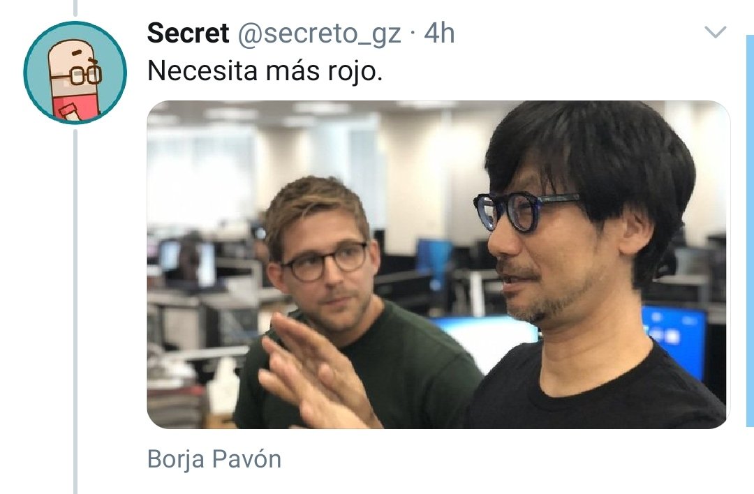 secreto_gz's tweet photo. Sale el perfil oficial de Kojima productions en España y Twitter reacciona. En el mundo gamer @kidcoltrane tiene más referencias que la wikipedia. https://t.co/AE4odu9ykm
