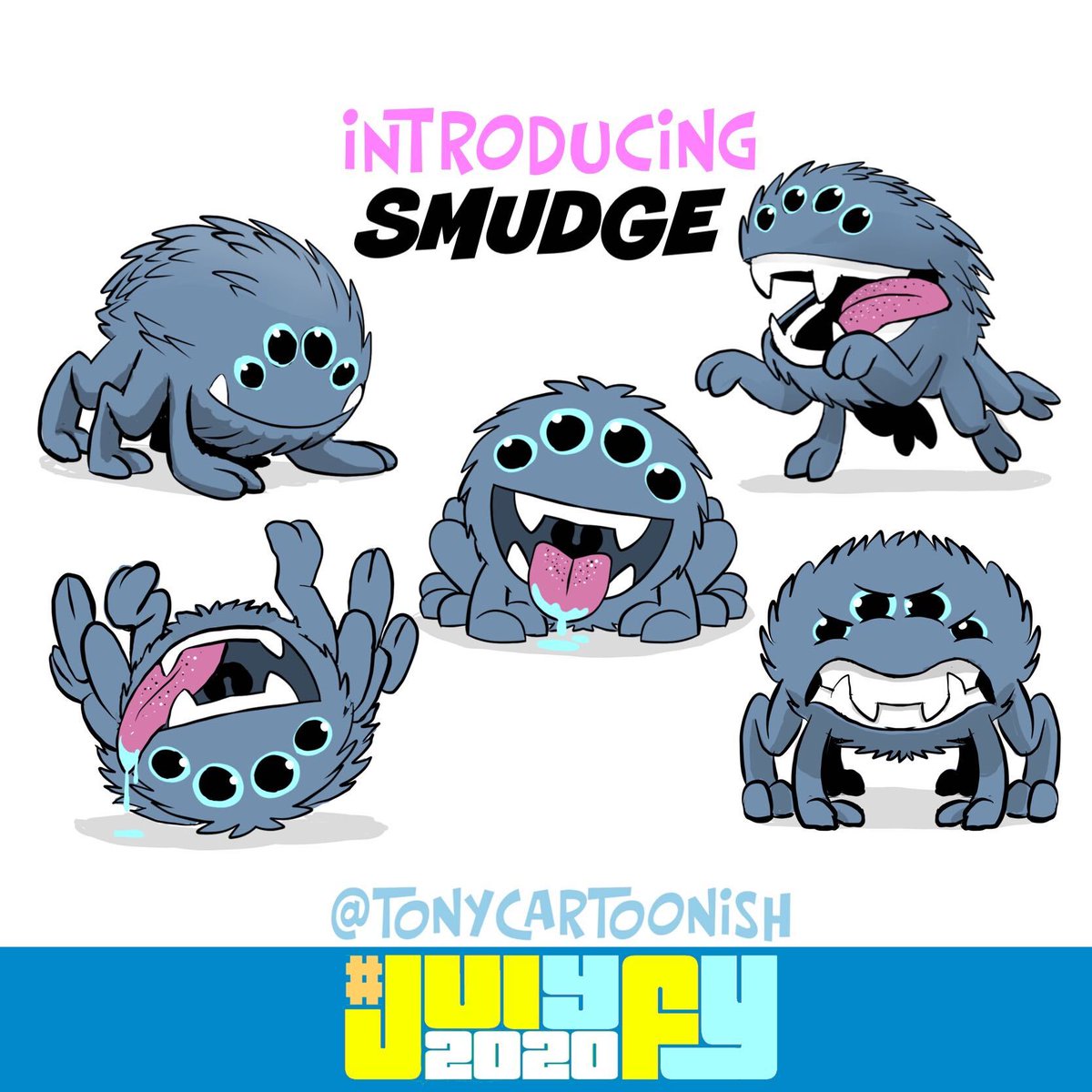 Tonycartoonish's tweet photo. THANK YOU so much everyone that suggested names! So grateful and floored at all the creative ideas! Based on this character’s upcoming story “Smudge” seemed like the best fit.
#smudge #characterdesign #originalcharacter #creature #cuddly #alien #adobefresco @adobedrawing #fresco https://t.co/Wda4drLee2