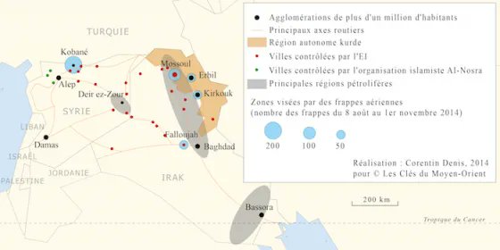 Ce ralliement permet à l’État islamique en Irak et au Levant (EIIL) de menacer des régions gorgée de pétrole.