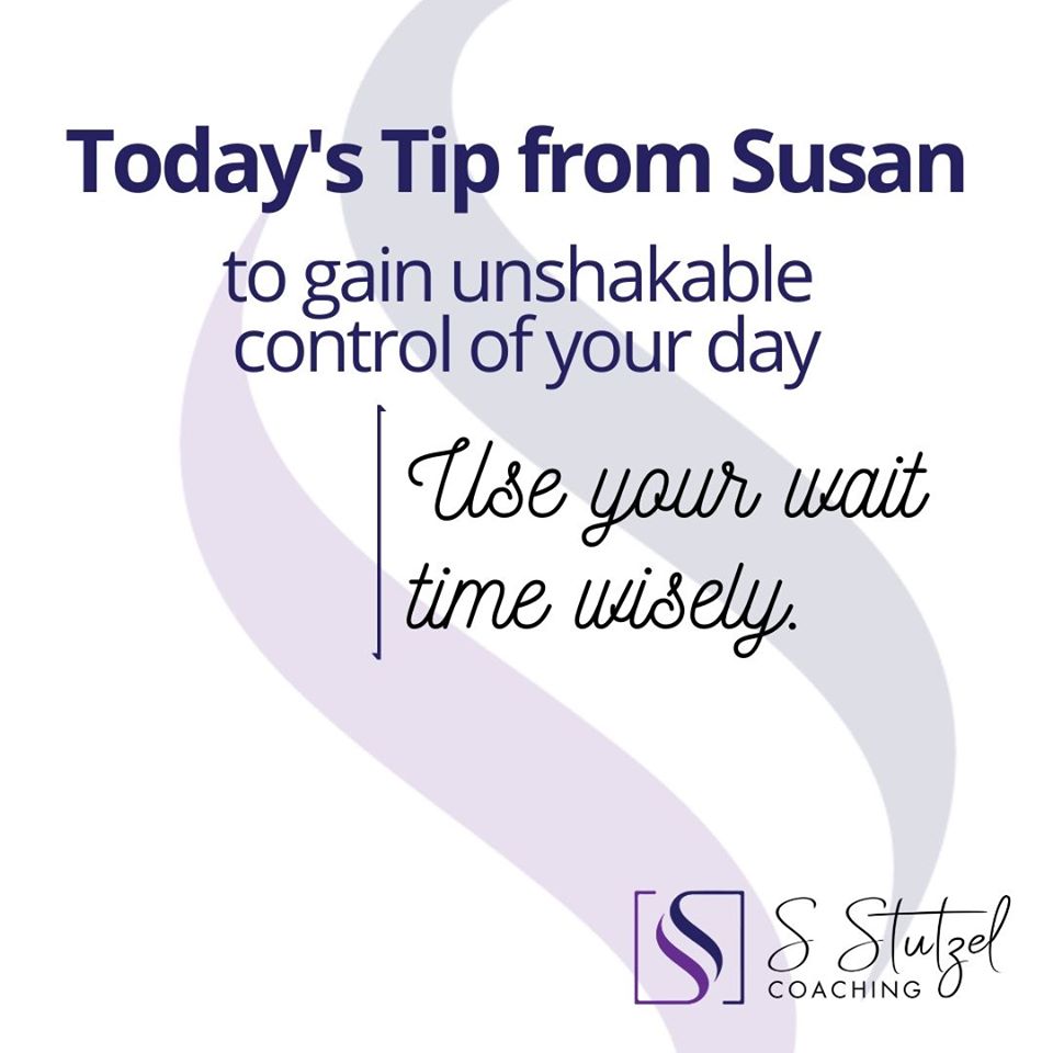 SueStutzel's tweet image. Today&apos;s Tip to gain control of your day: Use wait time wisely. I always carry a book or journal with me. You never know when you might have a few minutes waiting in line, or waiting for your kids’ practice to wrap up. #prioritiesmanagement #overcomeoverwhelm #ProductivityTools