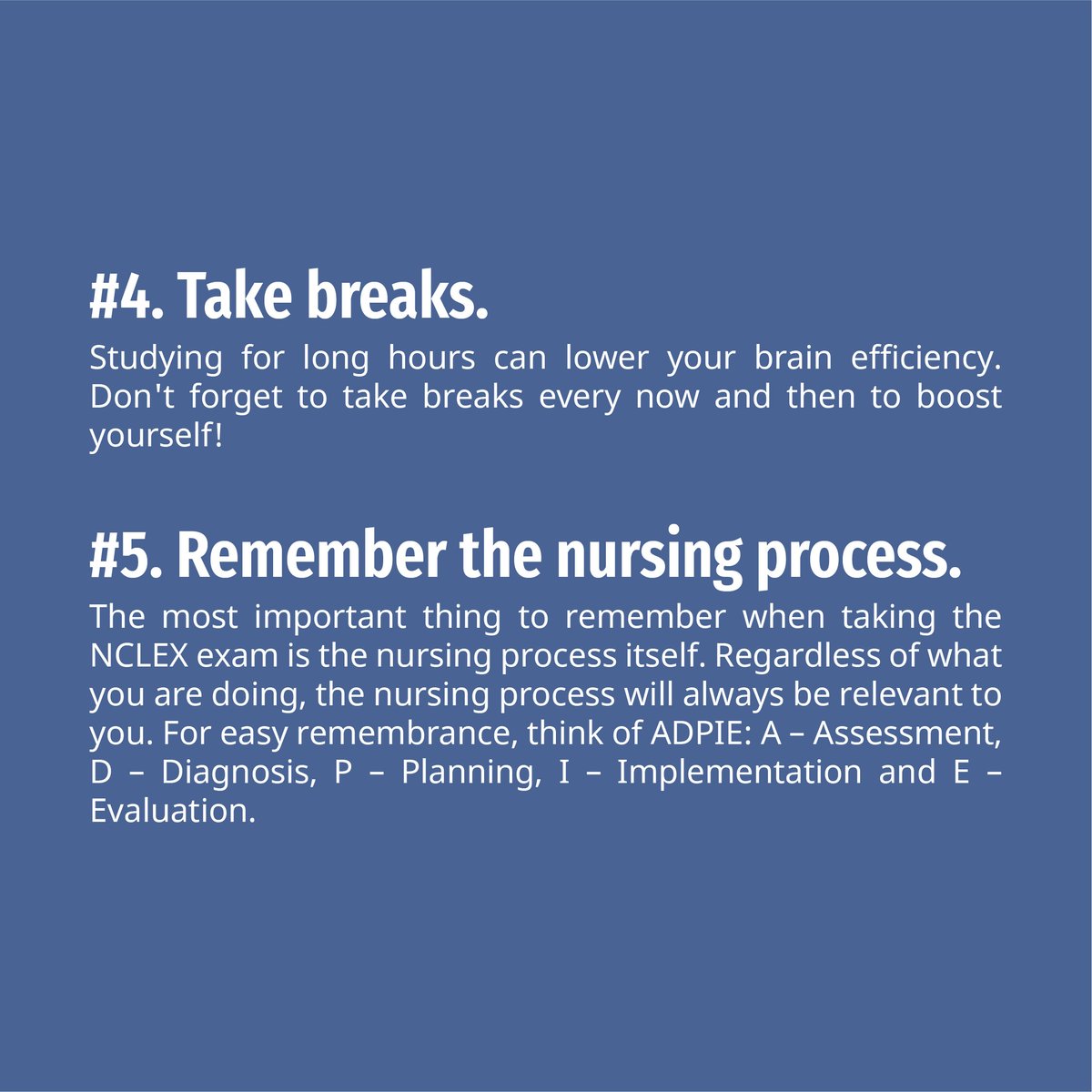 TheNurseSpeak's tweet photo. Here are some tips for the NCLEX! If you want to know more, contact me and I'll give you strategies for passing the test.
#thenursespeak #iloveteaching #nurseeducator #nursing #RN #MSN #blogger #nursewriter #ilovemyjob #tutor #allnurses #yournextshift #nnba #nurseeducator https://t.co/JrKkVvMC0T