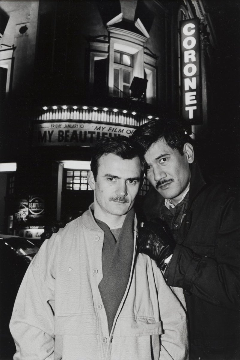 Sunil Gupta undertook activism in 80s part of the British Black Arts movement and Autograph ABP. Coronet Cinema, Notting Hill Gate in  @Tate collection shows him and his white lover posing outside a cinema advertising the 1985 film My Beautiful Laundrette https://www.tate.org.uk/art/artworks/gupta-untitled-from-the-series-reflections-of-the-black-experience-p13783