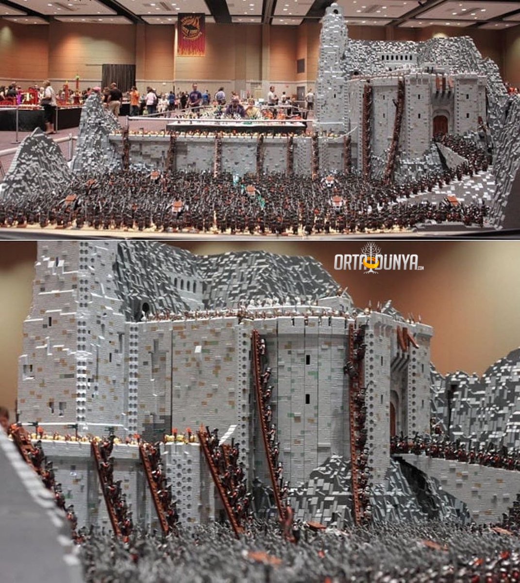 OrtaDunyaCom's tweet photo. Tam 150.000 parçalık #LEGO seti ile Miğfer Dibi Savaşı'nın canlandırması. https://t.co/k967b4US98