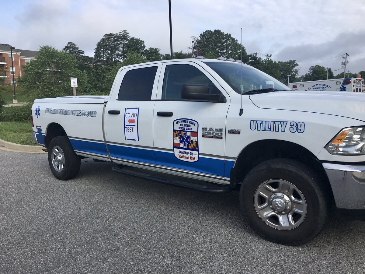 SMCHD_gov's tweet photo. COVID-19 Testing at the Lexington Park Volunteer Rescue Squad opens today at 9 am! No appointment needed, walk-up or drive-thru. Call 301-475-4911 with questions. https://t.co/gLf1VUs9lm @stmemerg @StMarysCoGov https://t.co/xUb8zbdBbY