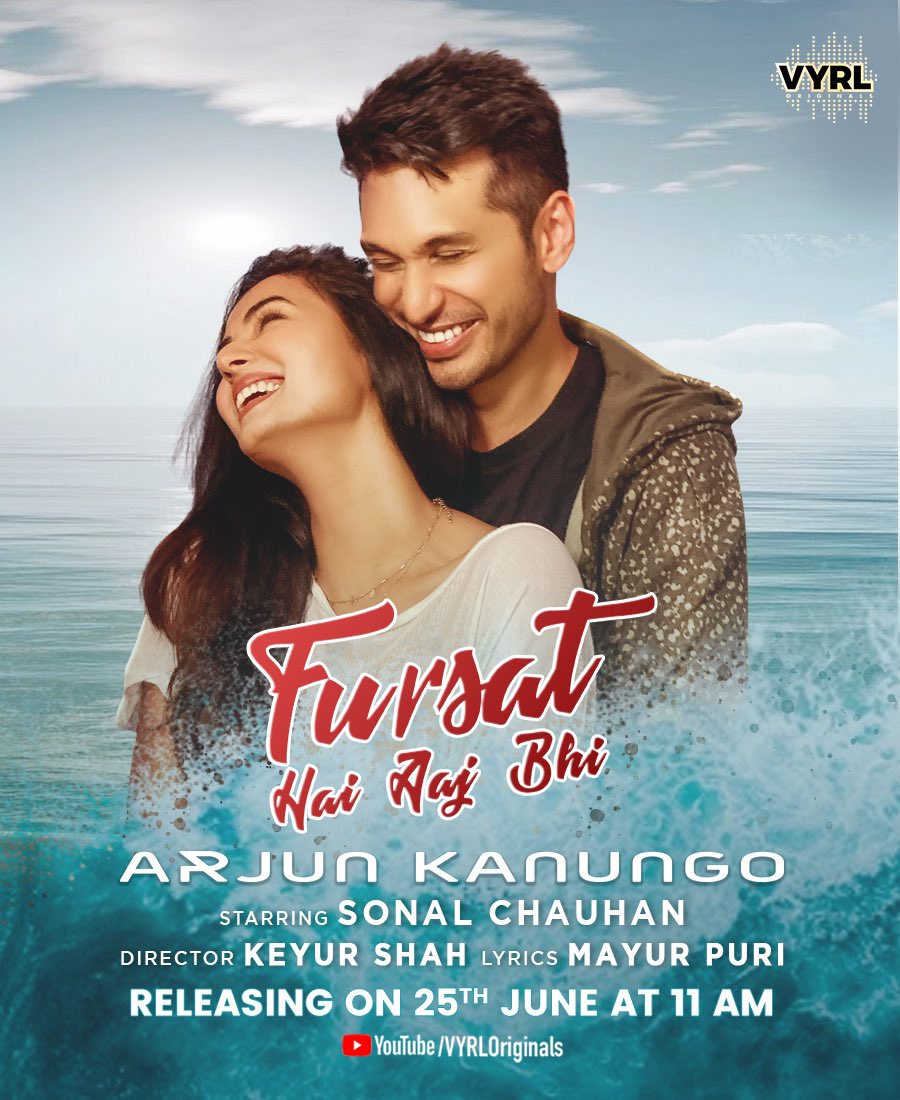 Arjun Kanungo (@arjun_kanungo) on Twitter photo True love will always find it’s way home 💫! FURSAT HAIN AAJ BHI releases 25th June 11 am !
<a href="/sonalchauhan7/">SONAL CHAUHAN</a> <a href="/VYRLOriginals/">VYRL Originals</a> <a href="/mayurpuri/">Mayur Puri / मयूर पुरी</a> True love will always find it’s way home 💫! FURSAT HAIN AAJ BHI releases 25th June 11 am !
<a href="/sonalchauhan7/">SONAL CHAUHAN</a> <a href="/VYRLOriginals/">VYRL Originals</a> <a href="/mayurpuri/">Mayur Puri / मयूर पुरी</a>