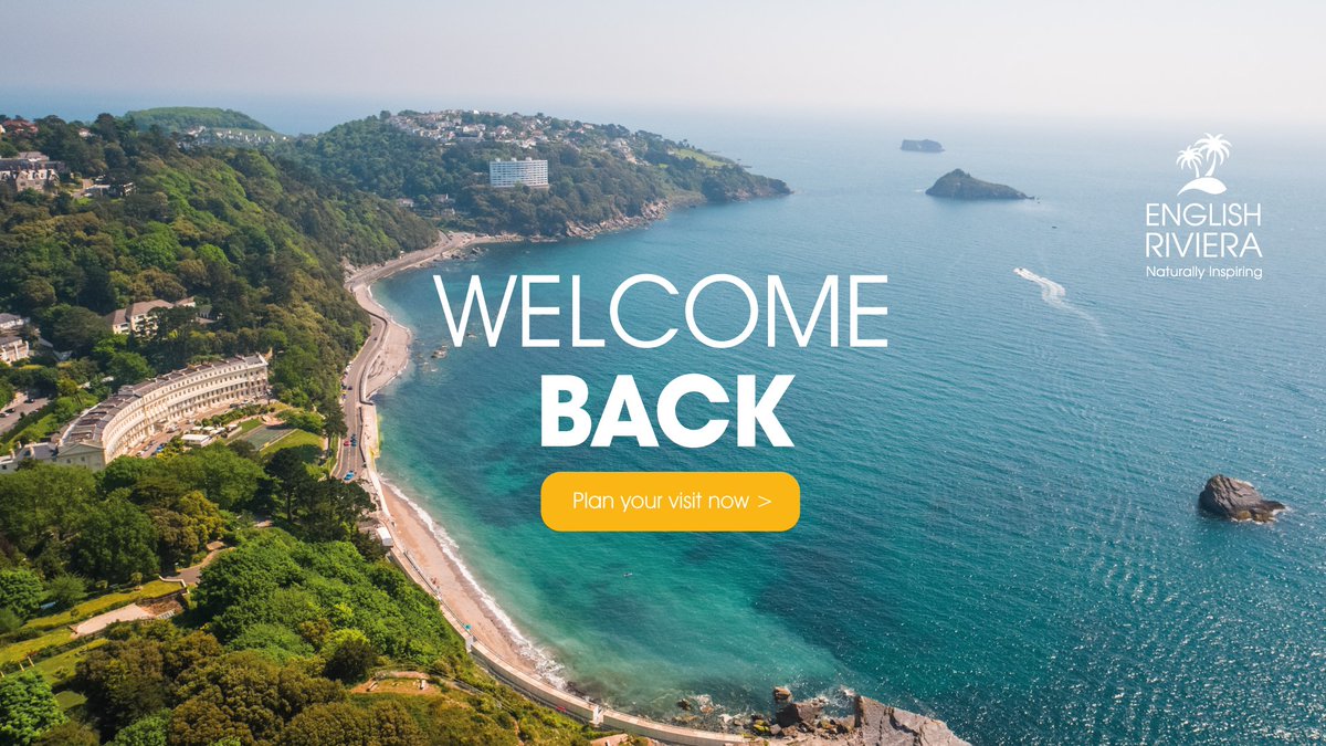 🎉WELCOME BACK 🎉We are delighted to be able to welcome you back to #EnglishRiviera (#Torquay, #Babbacombe, #Paignton &amp; #Brixham) from 4th July! 

Things will look a little different this year &amp; it’s important that you are aware of these before you visit: englishriviera.co.uk/tourist-info-a…