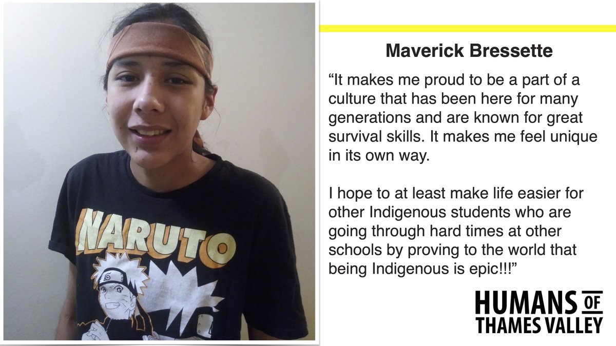 Meet Maverick Bressette!! Maverick is from the Chippewas of the Thames First Nation and Oneida Nation of the Thames. Maverick is also a grade 11 student at 
<a href="/ClarkeRoad/">Clarke Road SS</a>. Read about Maverick and his "EPIC" ideas on how to support other Indigenous students in the image below.