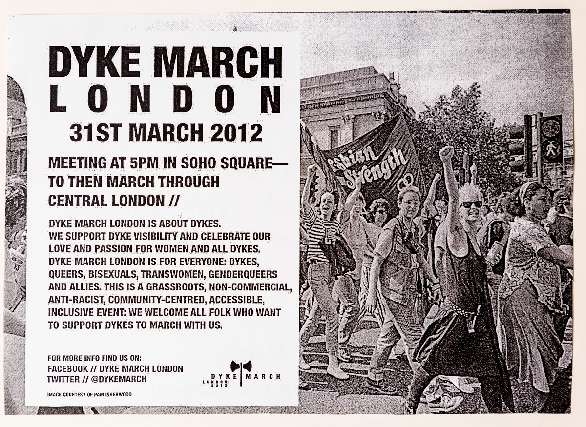 2012: The first London Dyke March takes place, inspired from American Dyke Marches https://www.pinknews.co.uk/2012/04/04/in-photos-dyke-march-london-2012/