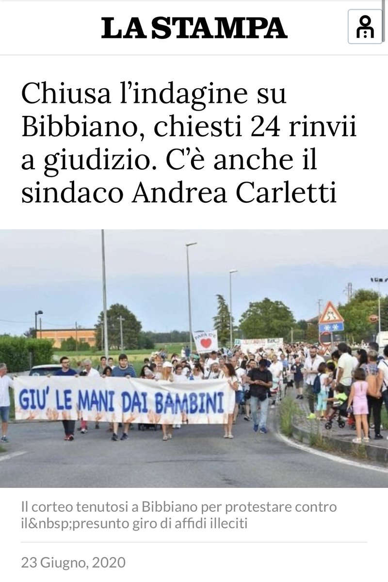 francescatotolo's tweet photo. Chiusa l’indagine su #Bibbiano, chiesti 24 rinvii a giudizio. Tra questi, il sindaco #Pd Andrea Carletti.
Quindi #ParlateciDiBibbiano è servito per evitare che fosse l’ennesimo caso #Forteto. E ora sia fatta giustizia per i bambini e le loro famiglie, vittime di queste violenze. https://t.co/CpqDbHs7fO