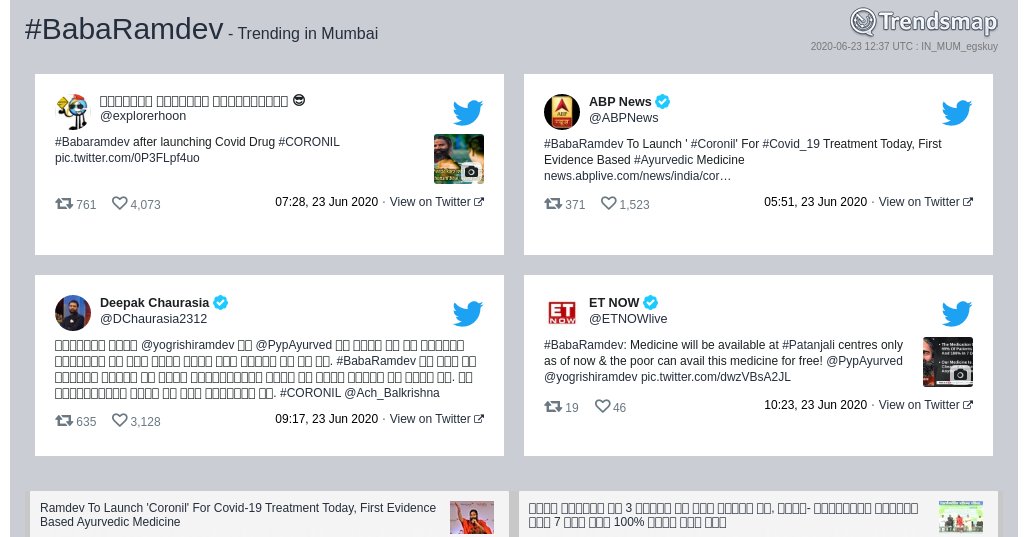 #babaramdev is now trending in #Mumbai

trendsmap.com/r/IN_MUM_egskuy