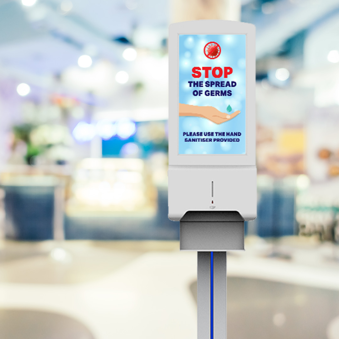 digimessaging's tweet image. Hugely popular, the latest 22&quot;digital display combined with hand sanitiser dispenser - hand hygiene is the new normal for newly reopened businesses digital-messaging.co.uk/what-we-do/22-…
