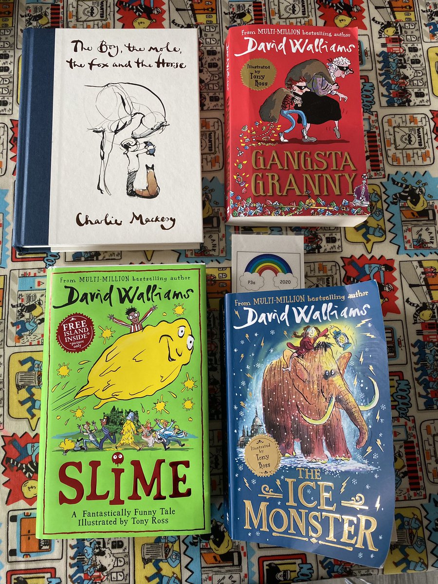 evanshelen73's tweet photo. @stmarysP3a Hi, a few of Joel’s book suggestions for Summer hols! Lots of David Walliams! Gangsta Granny ‘funny’ &amp; ‘shows Grans aren’t boring’, Slime ‘good adventure, with a twist at the end’ &amp; Ice Monster still on the go! We♥️ Charlie Mackey book, full of kindness, love &amp; hope. https://t.co/ih2ComWarF