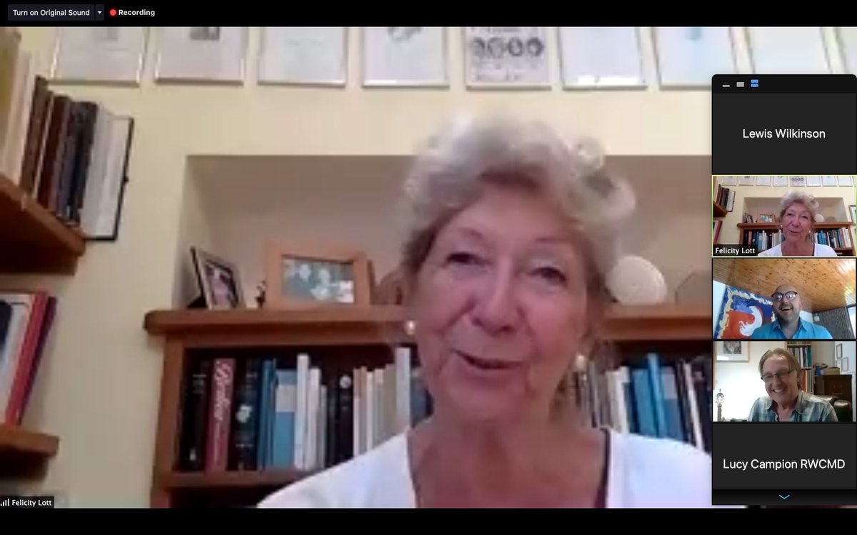 Lewis Wilkinson (@wilkio1995) on Twitter photo After Dame Kiri Te Kanawa yesterday, we have Dame Felicity Lott answering questions for students of <a href="/RWCMD/">Royal Welsh College of Music & Drama</a>
#LockdownLowdowns #DamesOfZoom After Dame Kiri Te Kanawa yesterday, we have Dame Felicity Lott answering questions for students of <a href="/RWCMD/">Royal Welsh College of Music & Drama</a>
#LockdownLowdowns #DamesOfZoom