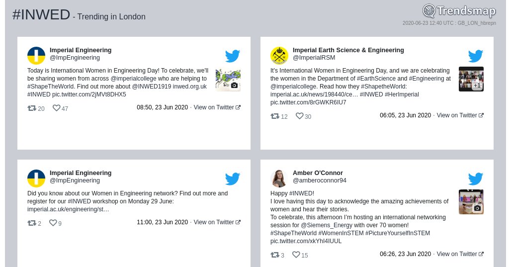 TrendsLondon's tweet photo. #inwed is now trending in #London

https://t.co/8ah8WZBqaE https://t.co/97GgOJU1qt