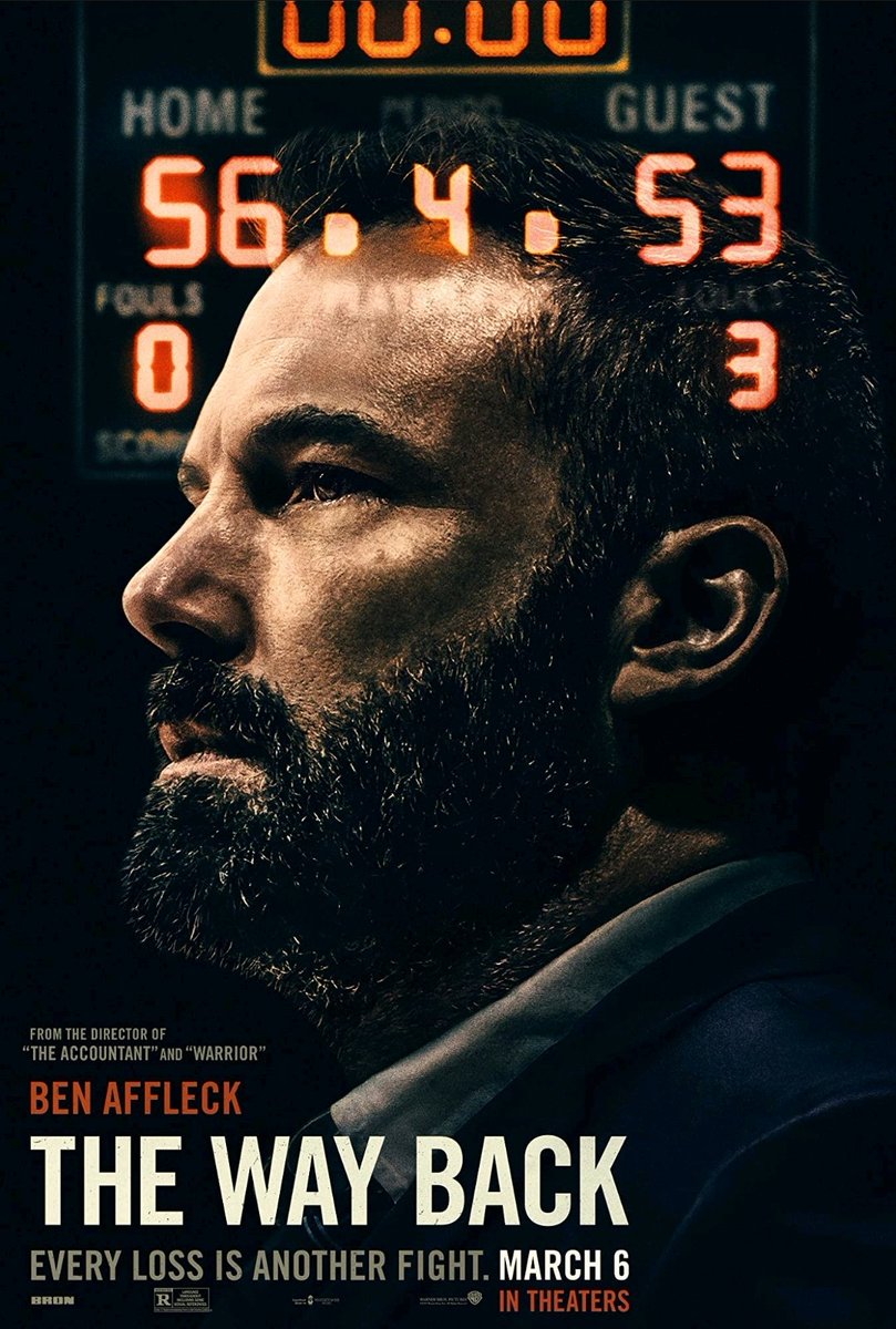 90. THE WAY BACK (2020) -- Bercerita tentang perjuangan seorang ayah yang hidupnya drop banget sampai menjadi pelatih basket dan alkoholik semenjak kehilangan anaknya. Pernikahannya juga jadi berantakan -- "Every loss is another right".Aktingnya bang Ben gak usah ragu lagi!