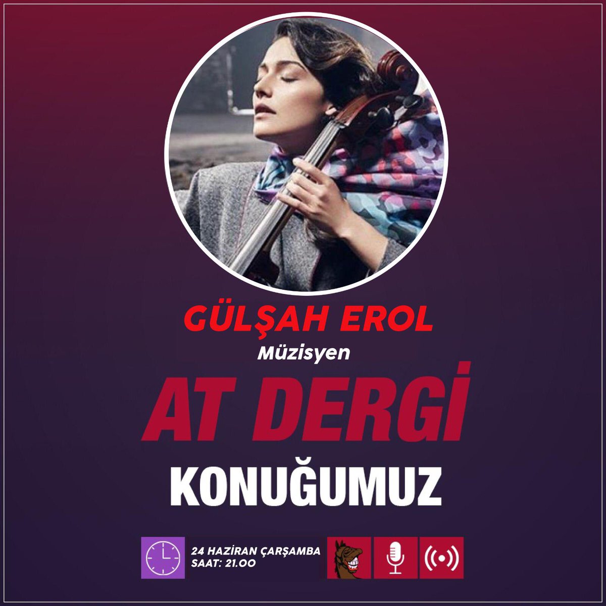 Merhaba değerli At Dergi okuyucuları. İnstagram canlı yayınlarımız devam ediyor. 24 Haziran Çarşamba günü saat 21:00'de değerli müzisyen Gülşah Erol instagram canlı yayın konuğumuz olacaktır. Kaçırmayın.
<a href="/gulsaherol/">Gülşah Erol</a>

#gülşaherol
#AtDergi