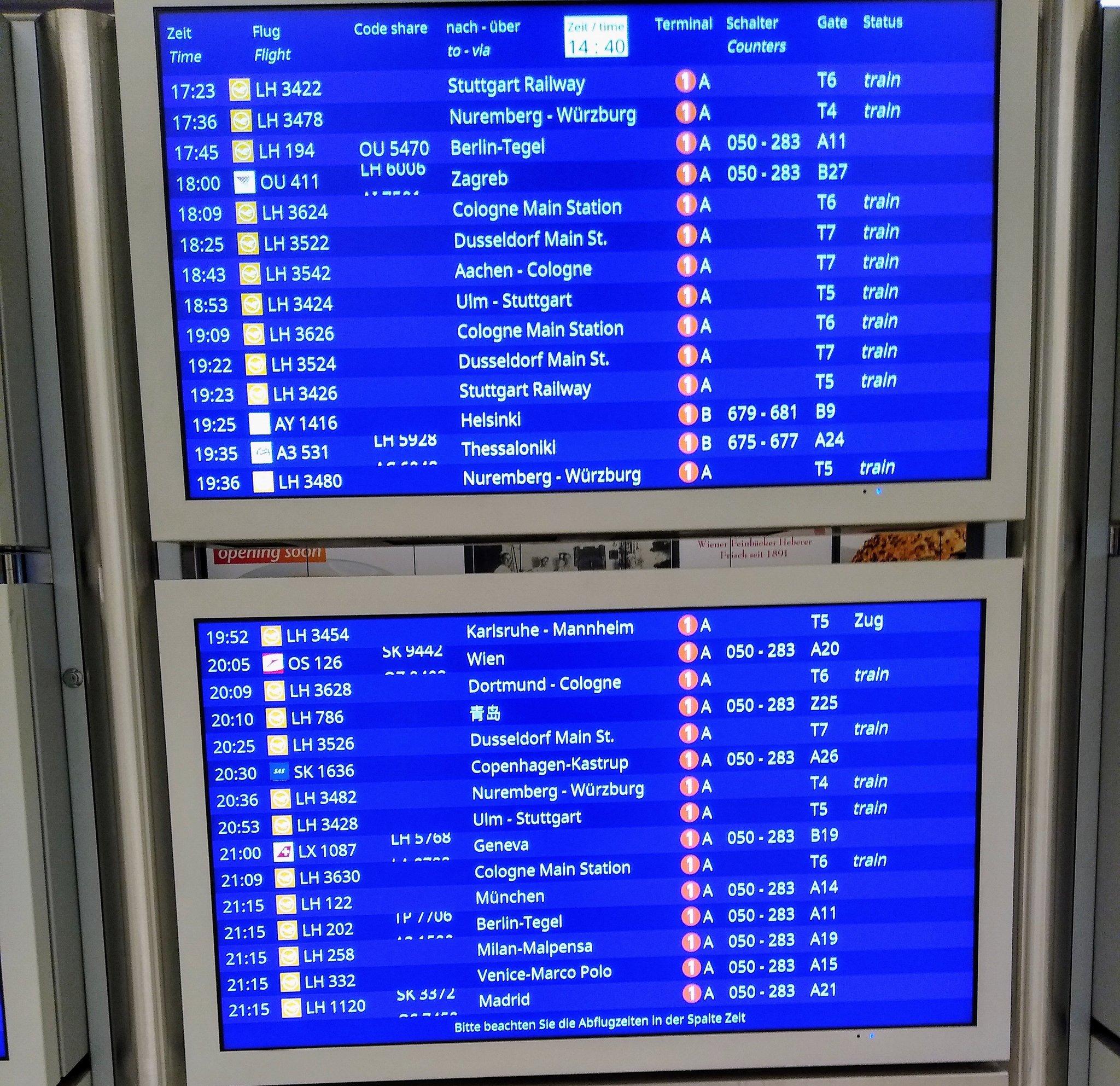 Rudiger Kiani Kress Plane To Train New Focus Of Transport Sort Of At Lufthansa At Frankfurt Airport