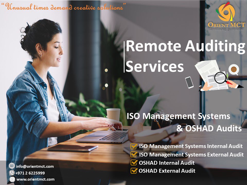 OrientMct's tweet photo. OrientMCT Remote audits are designed to provide you with the same level of technical expertise and insight in a safe, flexible and efficient way with immersive technologies.
Contact us now! ☎️
#OrientMCT #RemoteAudit #QHSE #InternalAudit #ExternalAudit #ISO #OSHAD #compliance https://t.co/t2O2toMXxh