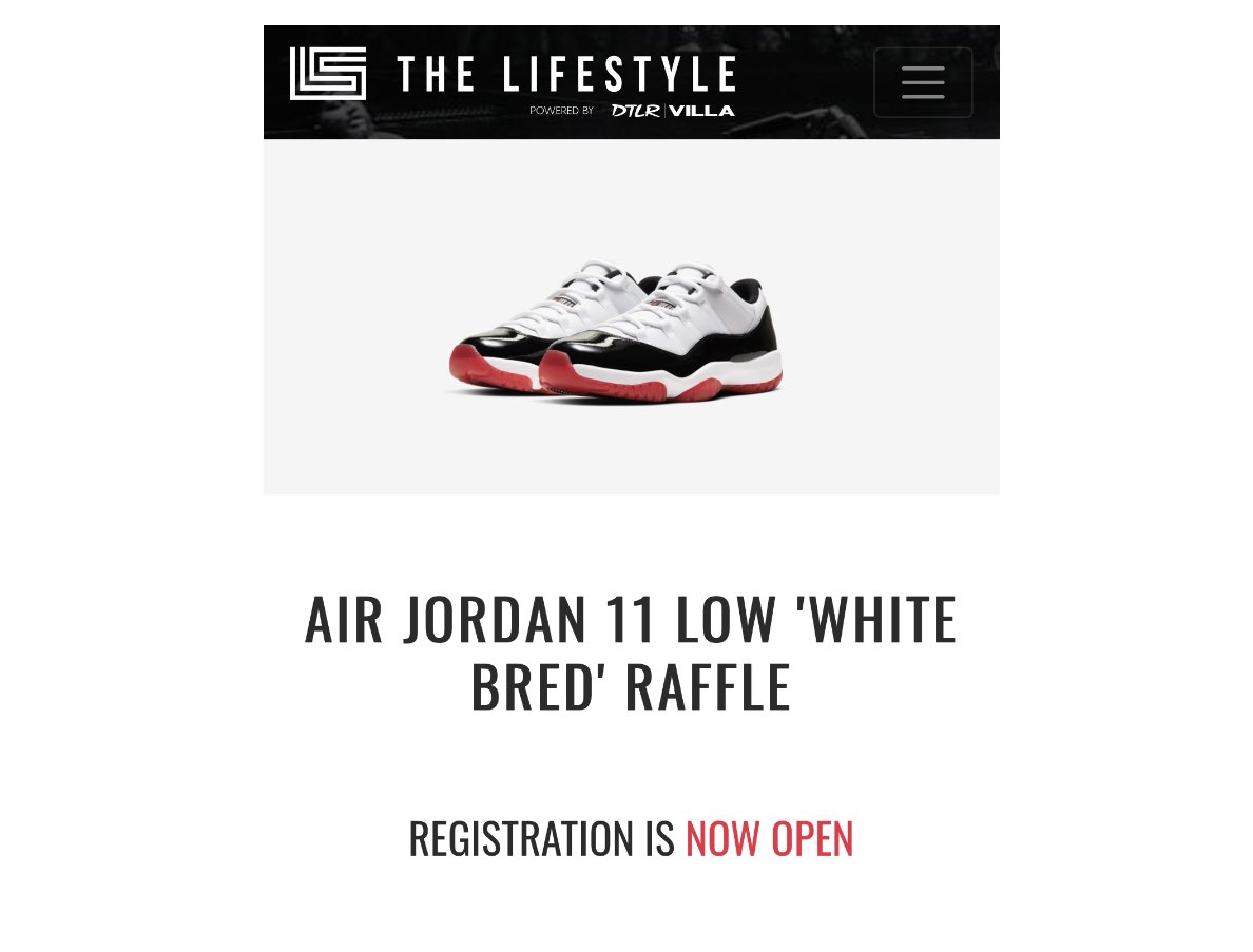 dtlr jordan raffle