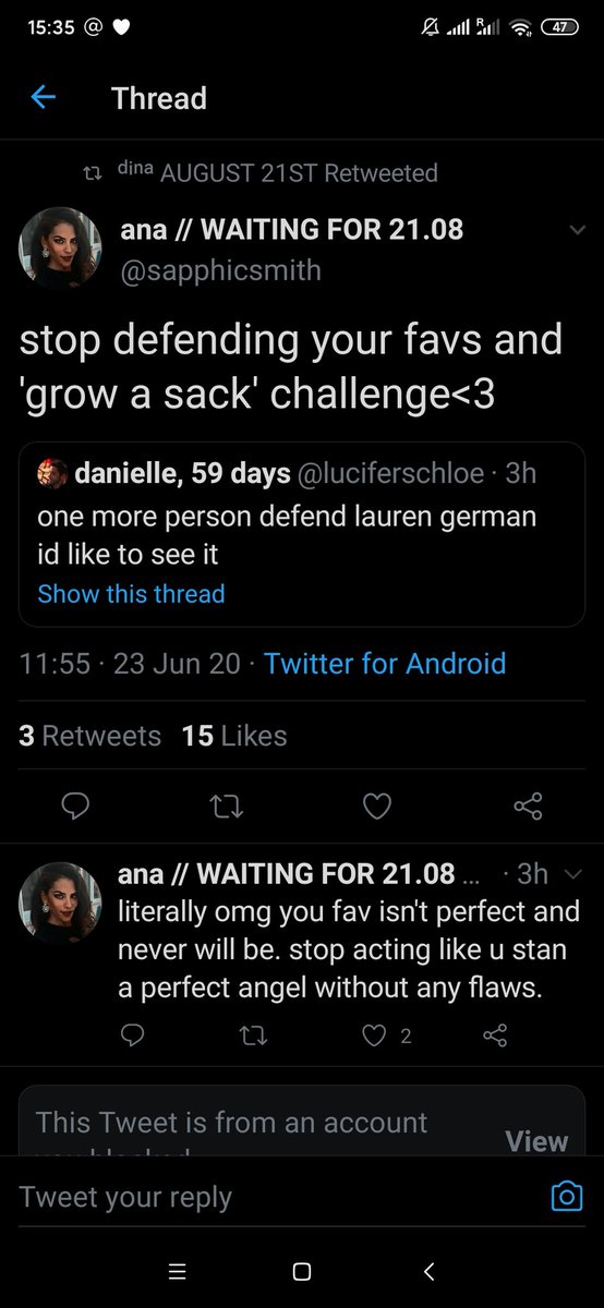 A wake-up call of sorts. LOOK with your eyes wide open, fam. And if you happen to follow and rt anyone of those, you better fuck off - because I& #39;m tired of being polite.Report, block, repeat?I& #39;d love to do something more if I could. In case you have any ideas, tell me.  https://twitter.com/lucifansg...