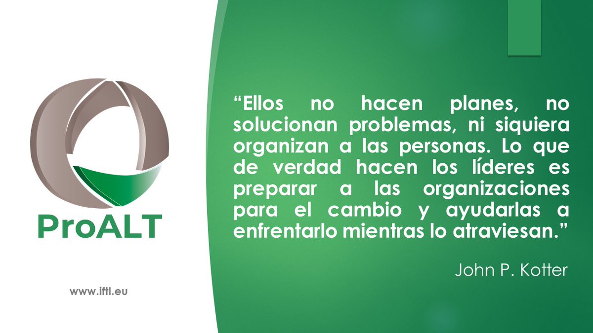 IfTL_Bcn's tweet photo. En tiempos convulsos es bueno recordar las cualidades de los líderes que la sociedad necesita. En nuestro Programa Avanzado de Liderazgo Transformacional (ProALT) nos gusta destacar, entre otros estudiosos, a John Kotter y su visión de líder. 
#liderazgo #transformacion #ProALT https://t.co/Wuzf9CnnsS