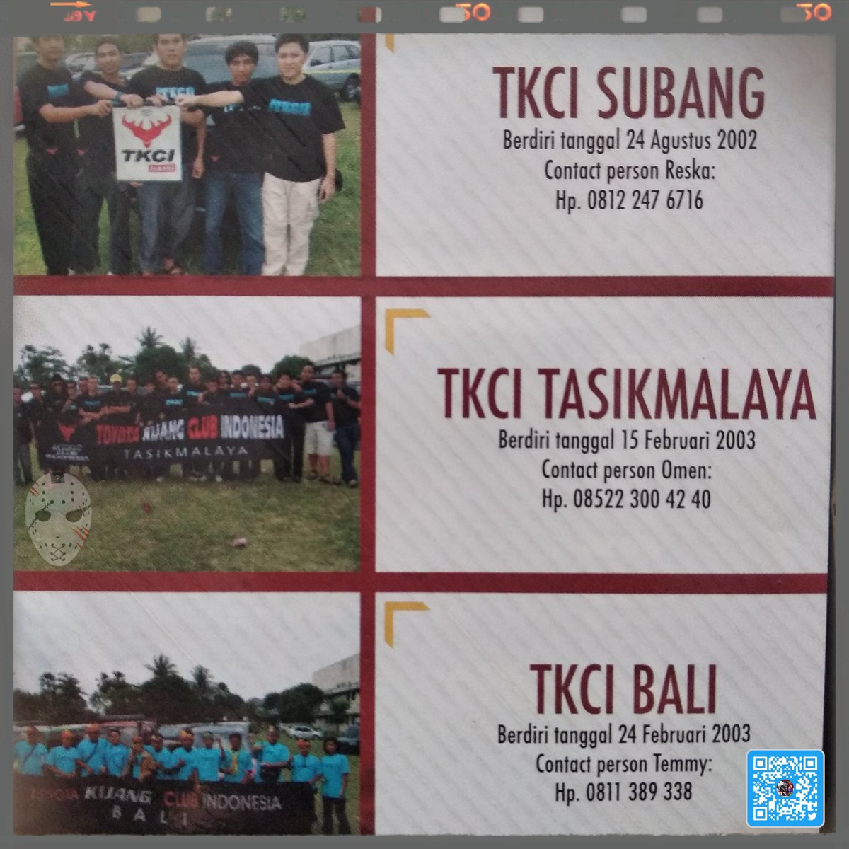 M_R_C7's tweet photo. Selasa, 23 Juni 2020
Napak Tilas
#TKCI
#ToyotaKijangClubIndonesia
#NapakTilasTKCI
#Flashback
#TKCIRoadTo20ThAnniversary
#TKCI2Decade
#IndonesianTunerMagazine
#Issue16
#IndonesianTuner2005
#Co2Stagram
#Co2Files
#Patentz™
#BravoTKCI
#25112K
Cc: @ToyotaID
@TKCI_Official https://t.co/JNl86tmmok