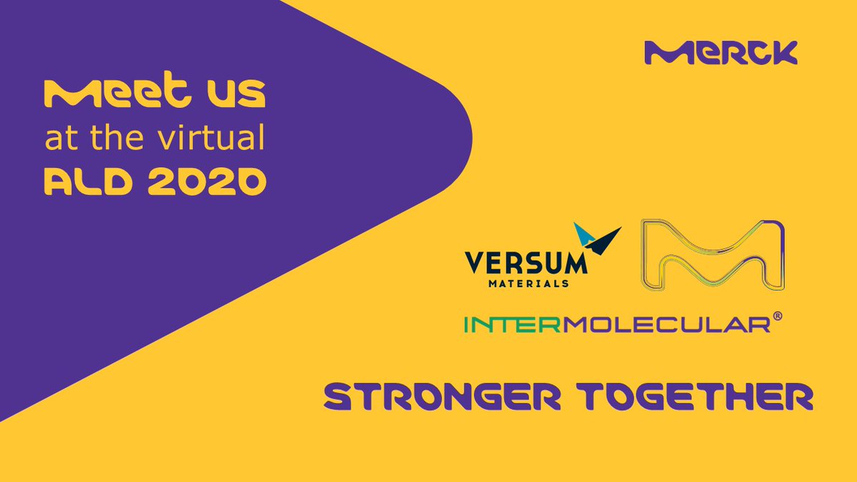 Merck_Elec's tweet photo. Advancing #semiconductors and accelerating the next generation of deposition materials. Visit our #ALD2020 conference page and e-meet us in one of our virtual sessions! https://t.co/R2Kjq5Emeq #AdvancingSemiconductors  #aldale https://t.co/XY9HDZFHxi